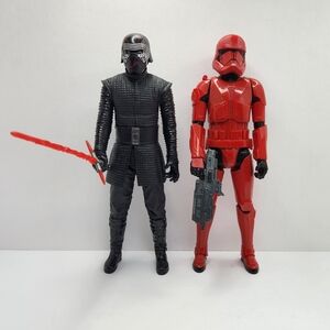Star Wars kylo Ren & Sith Trooper 12” action Figures & weapons